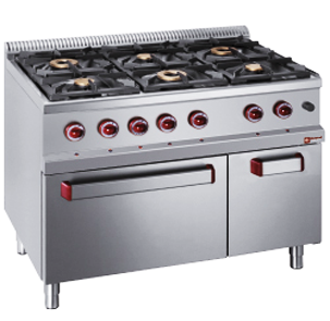 Gas Cooker 6 burner & electric oven-G65/6BFEVA11