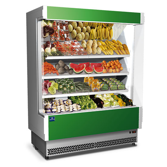 BHZ0011/T – Refrigerated multi-deck wall cabinet 1330 mm with 3 shelves, +6°/+8°C - fruits and vegetables
