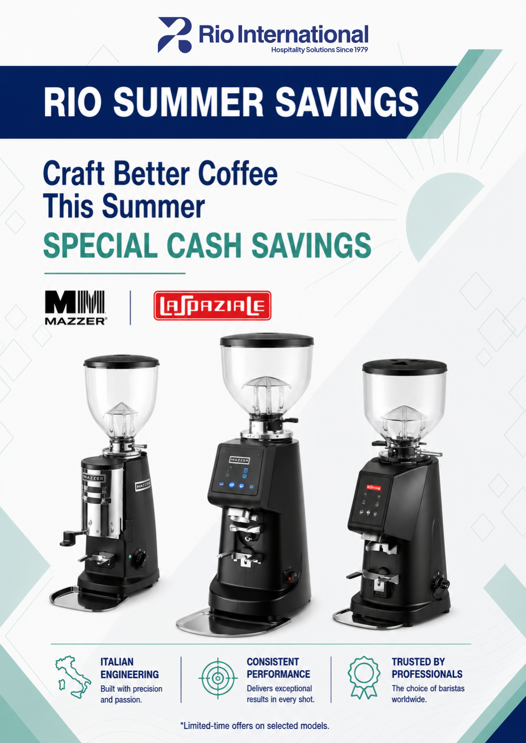 Special Cash Savings on Selected Coffee Grinders